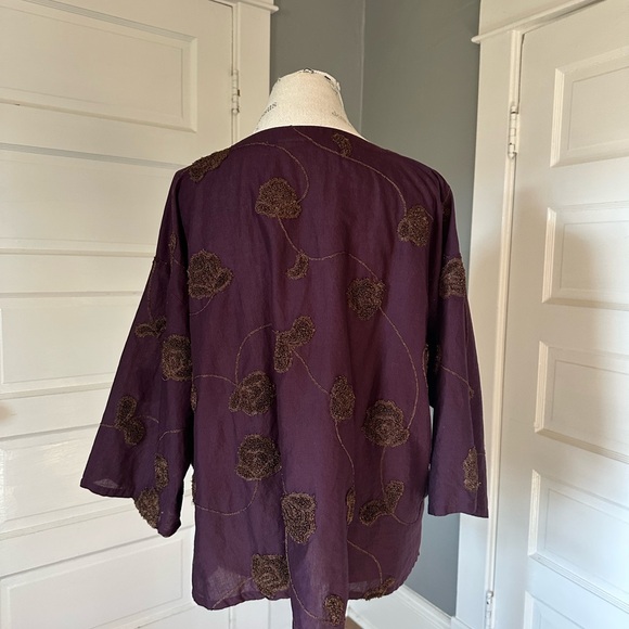 Asian inspired J Jill blouse - Picture 7 of 9